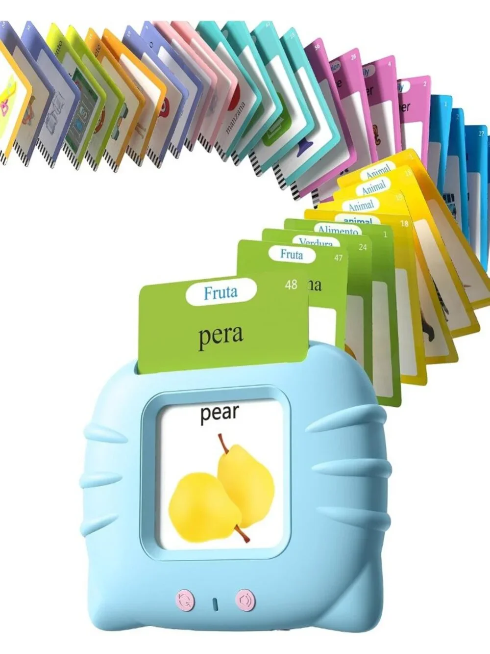 Bilingual Talking Flash Cards for Toddlers | 510 Words Spanish & English